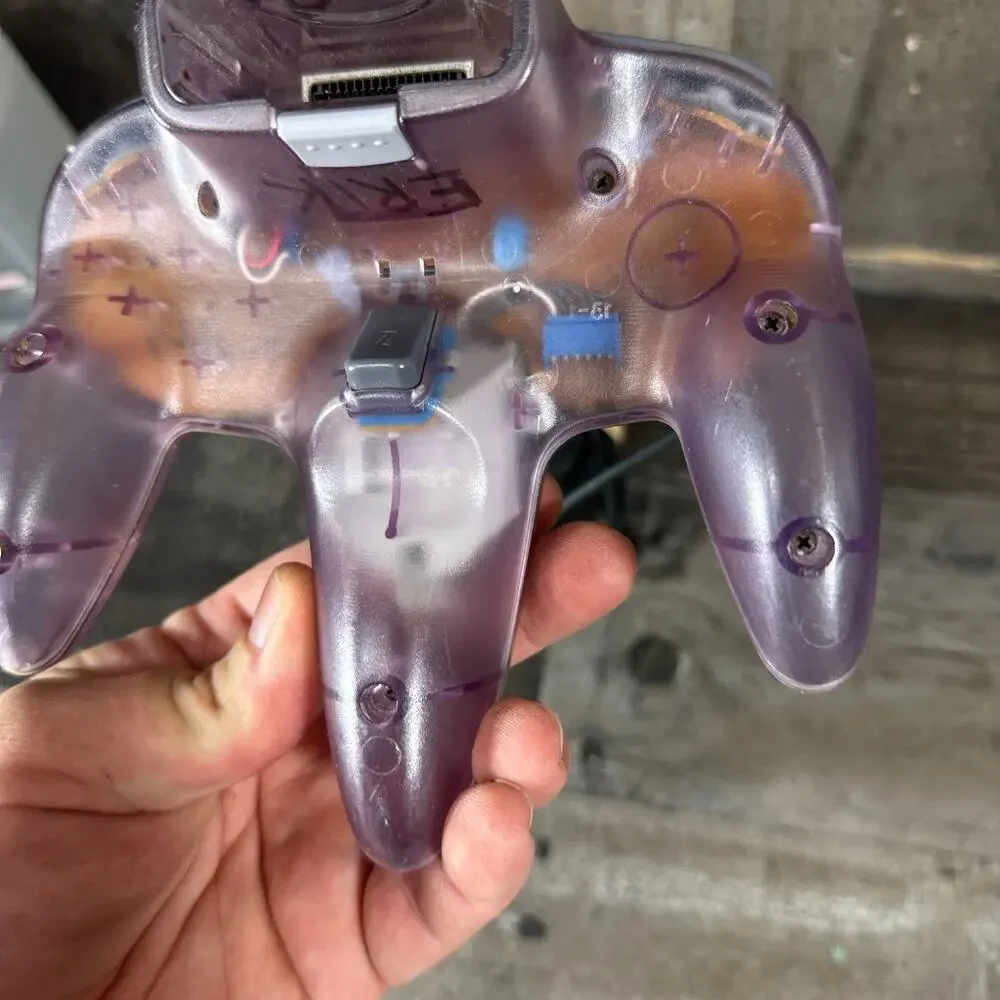 Nintendo 64 Atomic Purple Controller N64 Official‎ OEM Original Tested